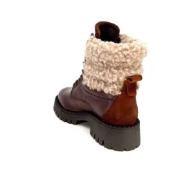 Ivoire0460a Ivoire Viyan Cuir Marron*Femme Bottines