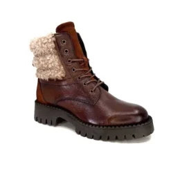 Ivoire0460a Ivoire Viyan Cuir Marron*Femme Bottines