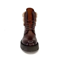 Ivoire0460a Ivoire Viyan Cuir Marron*Femme Bottines