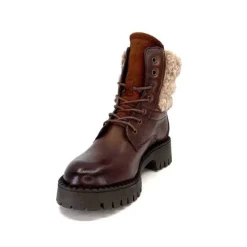 Ivoire0460a Ivoire Viyan Cuir Marron*Femme Bottines