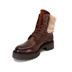Ivoire0460a Ivoire Viyan Cuir Marron*Femme Bottines