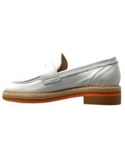 JHay 9102 Cuir Bianco*Femme Mocassins