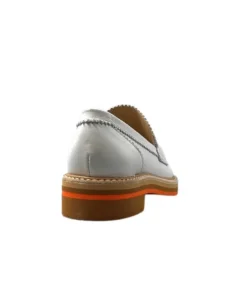 JHay 9102 Cuir Bianco*Femme Mocassins