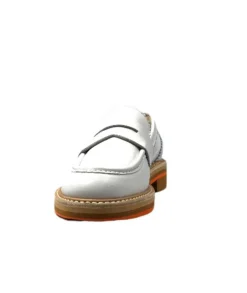 JHay 9102 Cuir Bianco*Femme Mocassins