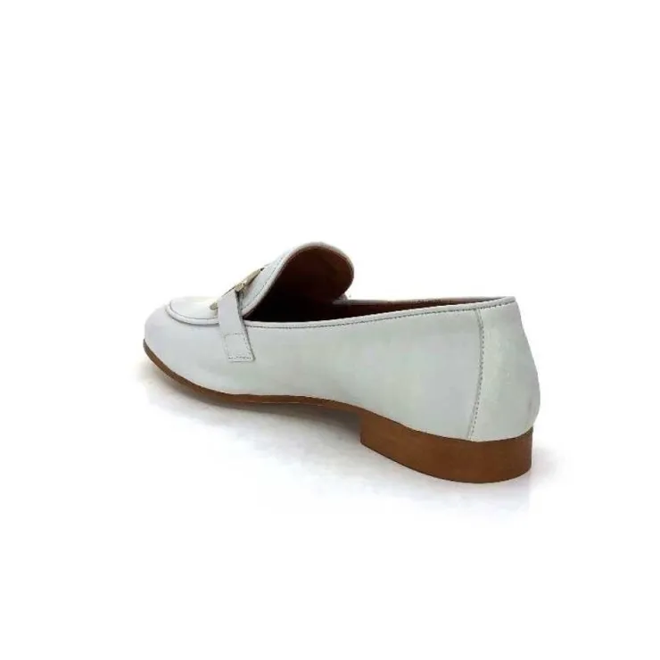 JHay 7259 Cuir Blanc*Femme Mocassins