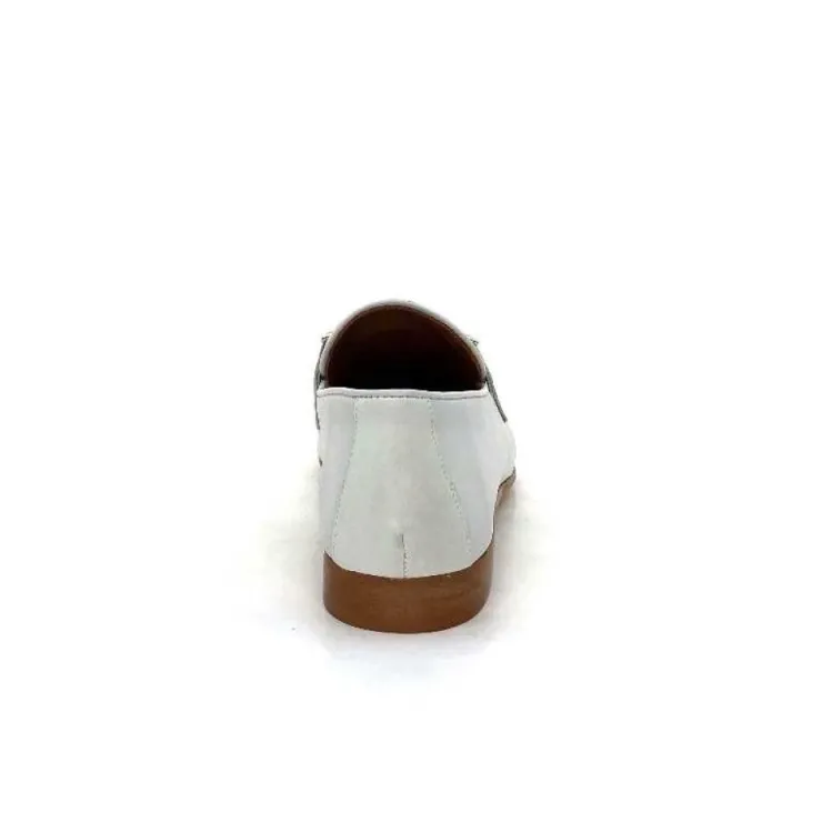 JHay 7259 Cuir Blanc*Femme Mocassins