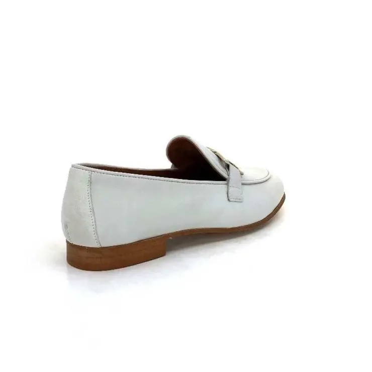 JHay 7259 Cuir Blanc*Femme Mocassins