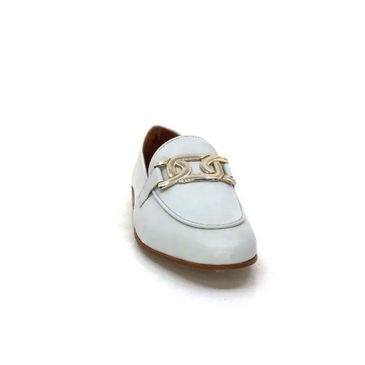 JHay 7259 Cuir Blanc*Femme Mocassins