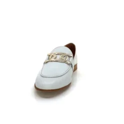 JHay 7259 Cuir Blanc*Femme Mocassins