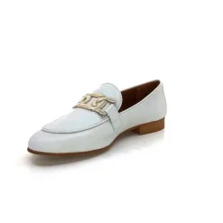 JHay 7259 Cuir Blanc*Femme Mocassins