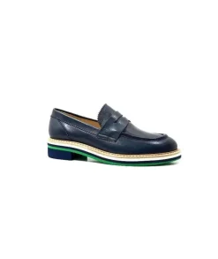JHay 9102 Cuir Blue*Femme Mocassins