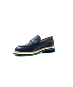 JHay 9102 Cuir Blue*Femme Mocassins