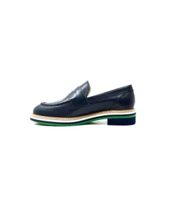 JHay 9102 Cuir Blue*Femme Mocassins