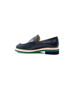 JHay 9102 Cuir Blue*Femme Mocassins