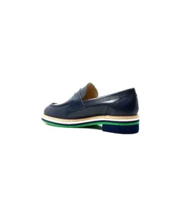 JHay 9102 Cuir Blue*Femme Mocassins