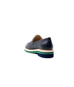 JHay 9102 Cuir Blue*Femme Mocassins