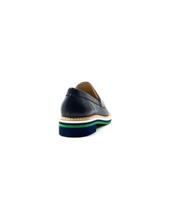 JHay 9102 Cuir Blue*Femme Mocassins