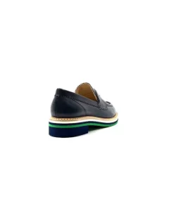 JHay 9102 Cuir Blue*Femme Mocassins
