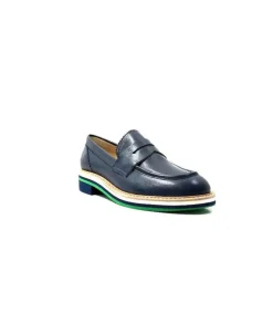 JHay 9102 Cuir Blue*Femme Mocassins
