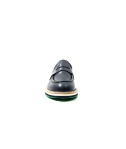 JHay 9102 Cuir Blue*Femme Mocassins