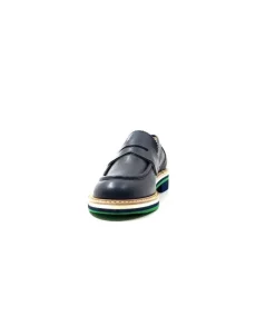 JHay 9102 Cuir Blue*Femme Mocassins
