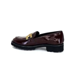 JHay 1155 Cuir Bordeaux*Femme Mocassins