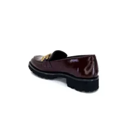 JHay 1155 Cuir Bordeaux*Femme Mocassins
