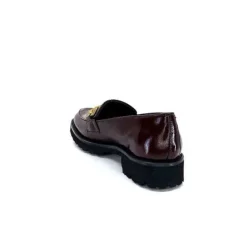 JHay 1155 Cuir Bordeaux*Femme Mocassins