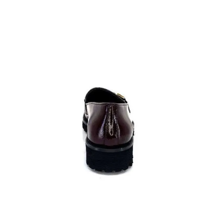 JHay 1155 Cuir Bordeaux*Femme Mocassins
