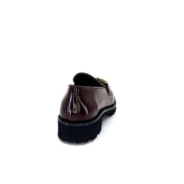 JHay 1155 Cuir Bordeaux*Femme Mocassins
