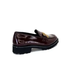 JHay 1155 Cuir Bordeaux*Femme Mocassins