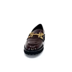 JHay 1155 Cuir Bordeaux*Femme Mocassins