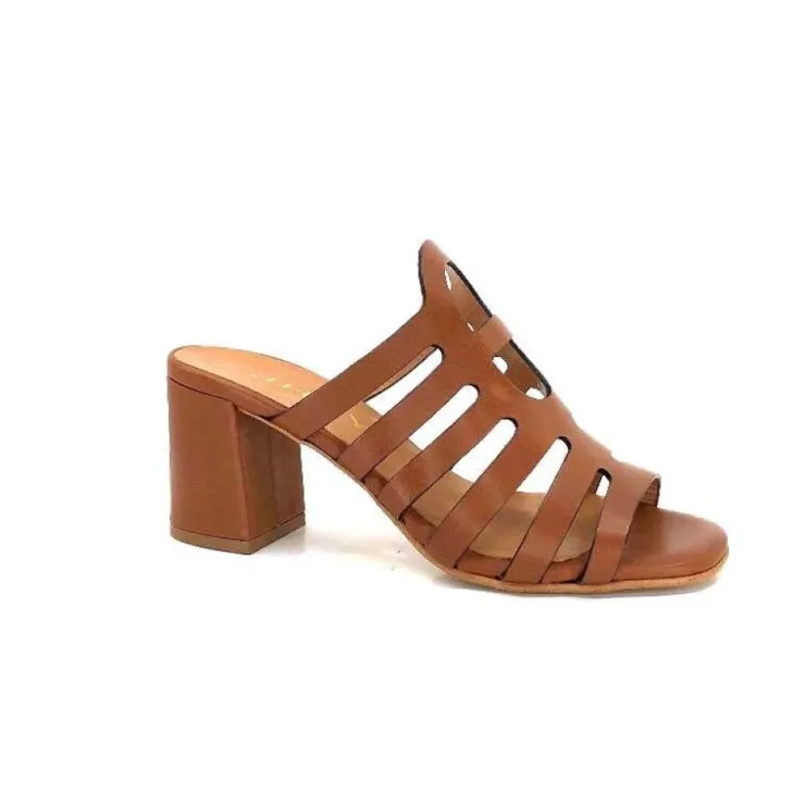 JHay 7672 Cuir Marron*Femme Mules