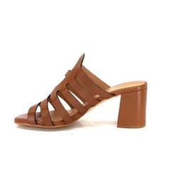 JHay 7672 Cuir Marron*Femme Mules