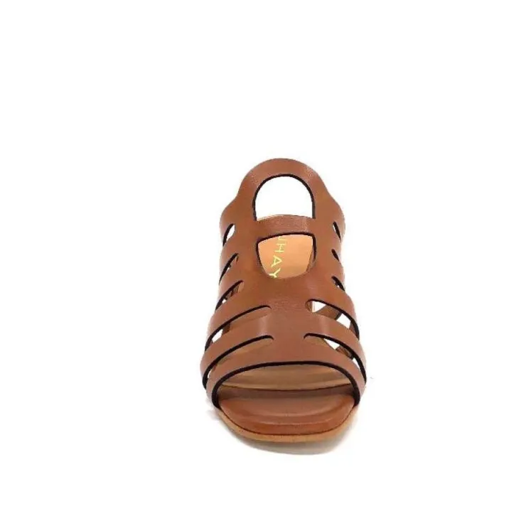 JHay 7672 Cuir Marron*Femme Mules