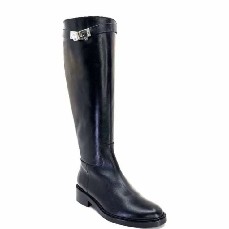 JHay J.Hay 1101 Cuir Noir*Femme Bottes