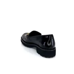 JHay 1155 Cuir Noir*Femme Mocassins