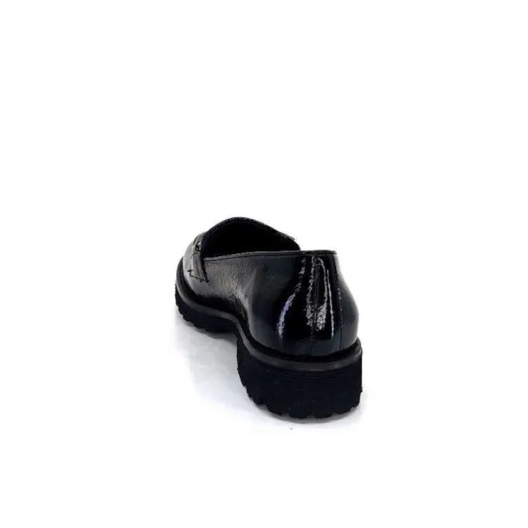 JHay 1155 Cuir Noir*Femme Mocassins