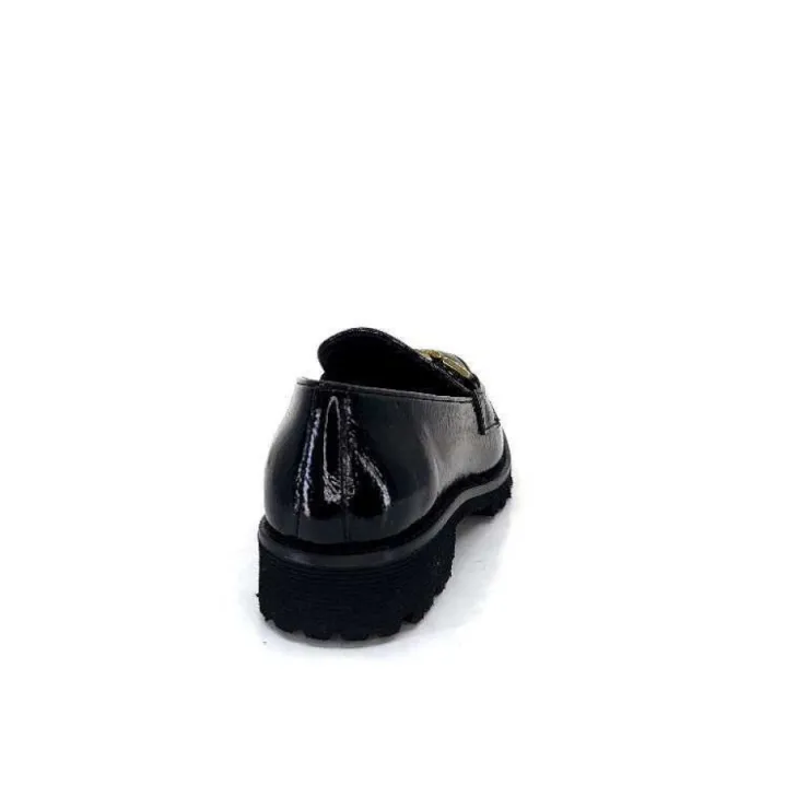 JHay 1155 Cuir Noir*Femme Mocassins