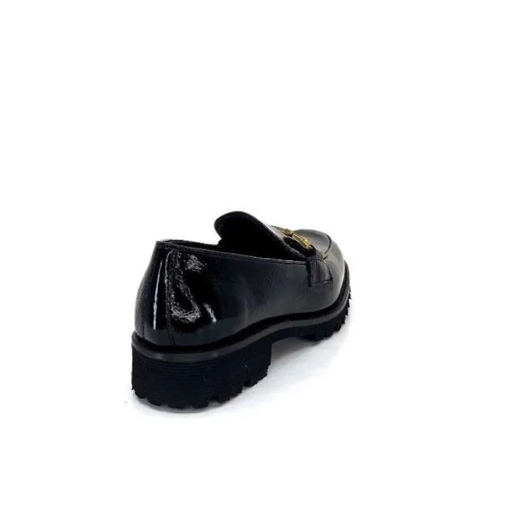 JHay 1155 Cuir Noir*Femme Mocassins