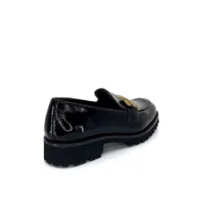 JHay 1155 Cuir Noir*Femme Mocassins