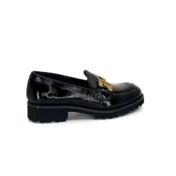 JHay 1155 Cuir Noir*Femme Mocassins