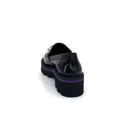 JHay 1126 Cuir Noir*Femme Mocassins