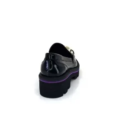 JHay 1126 Cuir Noir*Femme Mocassins