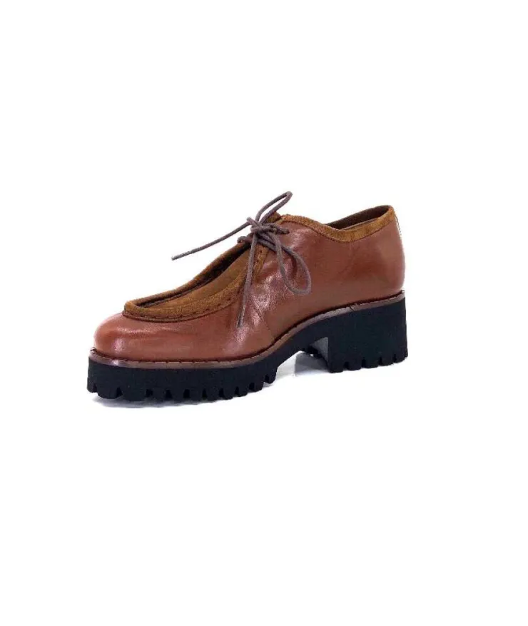 JHay J.Hay 8902 Cuir Tabaco*Femme Lacets