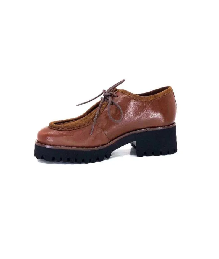 JHay J.Hay 8902 Cuir Tabaco*Femme Lacets