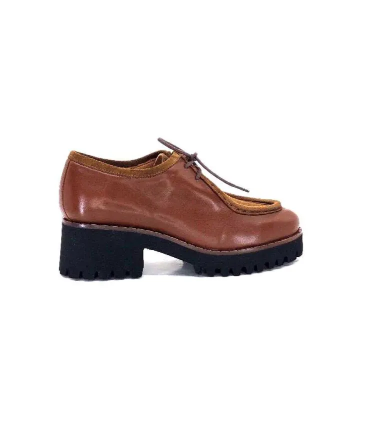 JHay J.Hay 8902 Cuir Tabaco*Femme Lacets