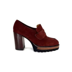 JHay 1425 Daim Rust*Femme Mocassins
