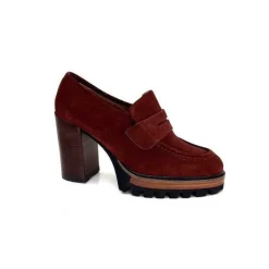 JHay 1425 Daim Rust*Femme Mocassins