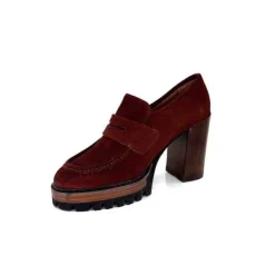 JHay 1425 Daim Rust*Femme Mocassins